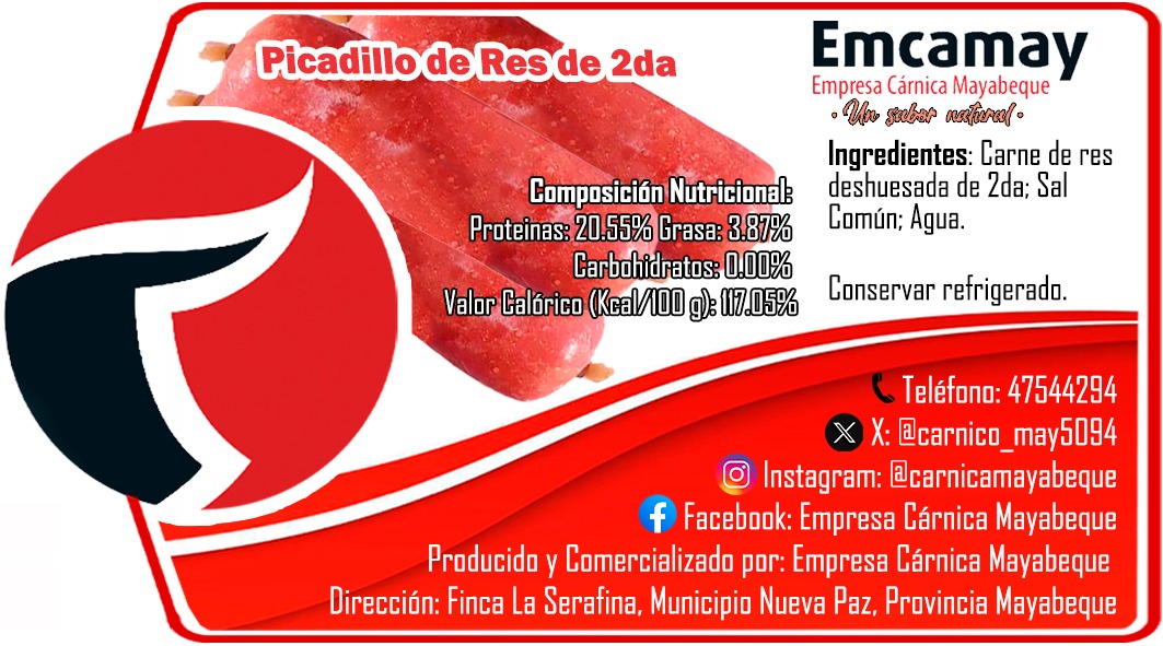 Picadillo de Carne de Res de 2da (Formato. 460 G a 1 KG)