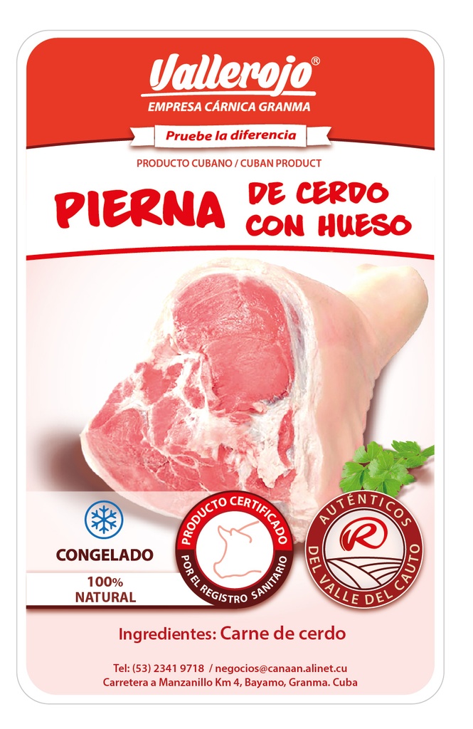 Pierna de Cerdo Con Hueso (paquete 7.0 - 7.5 Kg)