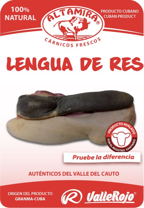 Lengua de Res  paquete 0,8 - 1 Kg
